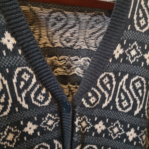2/$40 Milano Sport v-neck button oversize cardigan sweater - Picture 7 of 8